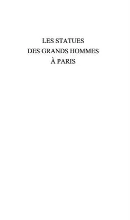 E-Book (pdf) Statues des grands hommes a paris les von Lanfranchi Jacques