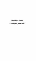 E-Book (pdf) Amerique latine chronique pour2004 von Nicolas Pinet