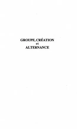 E-Book (pdf) Groupe, creation et alternance von Jean-Claude Sallaberry