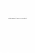 E-Book (pdf) Communication, Societe et Internet von Nicolas Gueguen