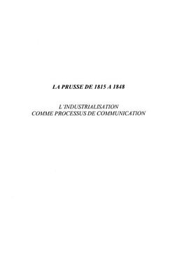 eBook (pdf) La Prusse de 1815 a 1848 de 