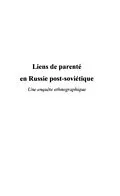 E-Book (pdf) Liens de parente en Russie post-sovietique von Gessat-Anstett Elisabeth