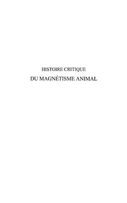 E-Book (pdf) Histoire critique du magnetisme animal t von Deleuze J. Phillippe-Francois