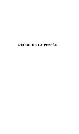 E-Book (pdf) L'echo de la Pensee von Charles Durand
