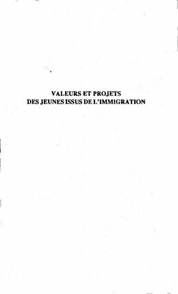 E-Book (pdf) Valeurs et projets des jeunes issus de l'immigration von Altay Manco