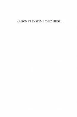 E-Book (pdf) Raison et systeme chez Hegel von De Saint-Germain Charles-Eric