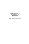 PDF Francais-Creole Creole-Francais von Jean-Pierre Arsaye