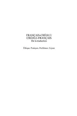 PDF Francais-Creole Creole-Francais von Jean-Pierre Arsaye
