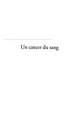 eBook (pdf) Un cancer du sang de 