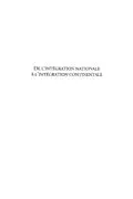 E-Book (pdf) De l'integration nationale a l'integration continentale von Defraigne Jean-Christophe