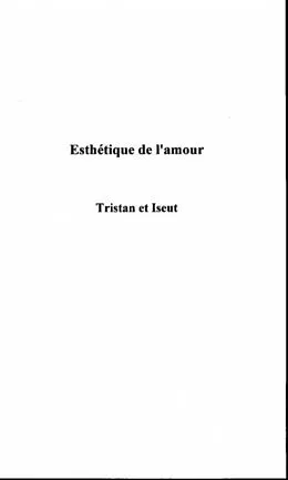 E-Book (pdf) ESTHETIQUE DE L'AMOUR von Claude Sahel