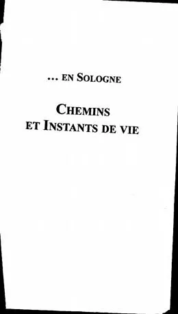 E-Book (pdf) En sologne chemins et instantsde vie von Gimonet Jean-Claude