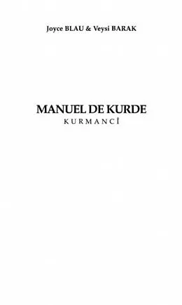 E-Book (pdf) Manuel de kurde : kurmanji von Blau
