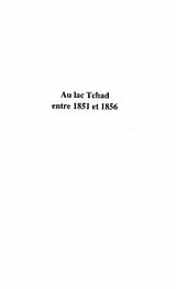 PDF AU LAC TCHAD ENTRE 1851 ET 1856 von Malte-Brun Victor Adolphe