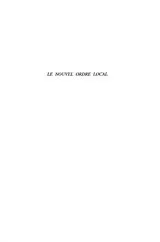 E-Book (pdf) LE NOUVEL ORDRE LOCAL von Jean-Pierre Garnier