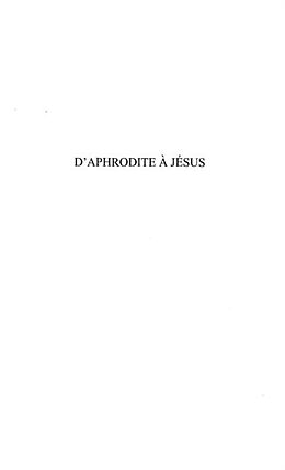 eBook (pdf) D'APHRODITE A JESUS de 