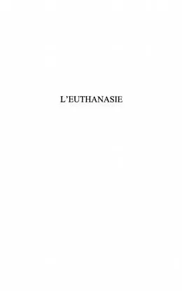 E-Book (pdf) L'euthanasie von Cavey Michel