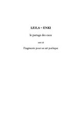 eBook (pdf) Leila-enki le partage des eaux de 