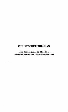 E-Book (pdf) Christopher brennan von Kadi Simone