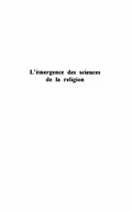 PDF Emergence des sciences de la religion l' von Despland Michel