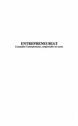 E-Book (pdf) ENTREPRENEURIAT von Thierry Verstraete