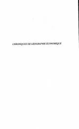 E-Book (pdf) Chroniques de geographie economique von Claval Paul