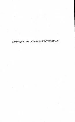 E-Book (pdf) Chroniques de geographie economique von Claval Paul
