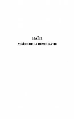 E-Book (pdf) HA??TI MISERE DE LA DEMOCRATIE von Sauveur Pierre Etienne