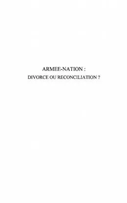 E-Book (pdf) Armee-nation: divorce ou reconciliation von Pottier Olivier