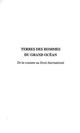 E-Book (pdf) TERRES DES HOMMES DU GRAND OCEAN von Daniele Levis