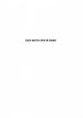 E-Book (pdf) DES MOTS POUR DIRE von Yvette Vocat