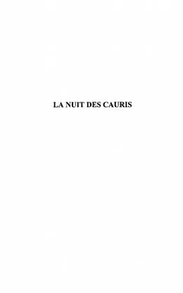 E-Book (pdf) LA NUIT DES CAURIS von Alexis Allah