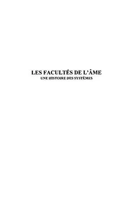 E-Book (pdf) Facultes de l'ame von Nicolas Serge