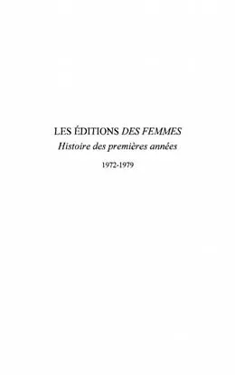 E-Book (pdf) editions de femmes von Pavard Bibia