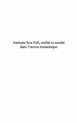 E-Book (pdf) Aminata sow fall von Gueye Medoune