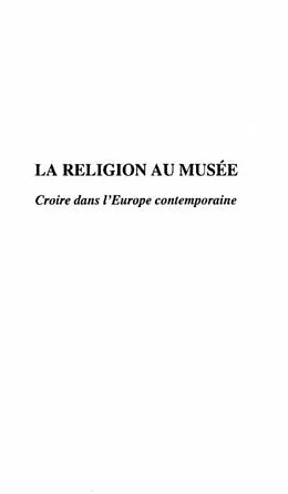 E-Book (pdf) LA RELIGION AU MUSEE von Patrick Michel