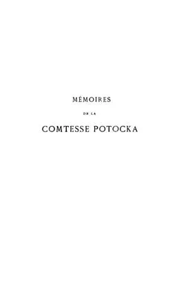 E-Book (pdf) Memoires ( 1794-1820) von Potocka Anna