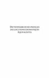 E-Book (pdf) Dictionnaire russe-francais des locutions idiomatiques equiv von Serguei Kravtsov