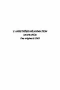 E-Book (pdf) Anesthesie: reanimation en france t.1 von Cousin Marie-Therese