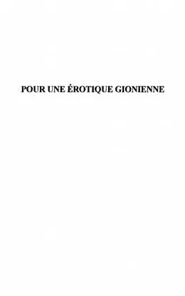 E-Book (pdf) Pour une erotique gionienne. la guepe et von Arnaud Philippe