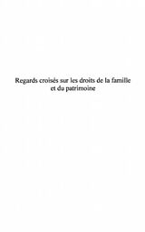 E-Book (pdf) Regards croises sur les droitsde la fam von Rebourgm.