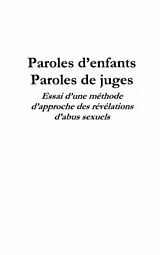 E-Book (pdf) Paroles d'enfants paroles de juges von Redon Michel