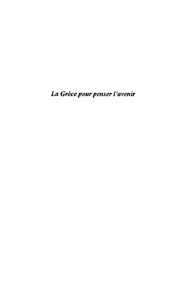 E-Book (pdf) LA GRECE POUR PENSER L'AVENIR von Marc Auge