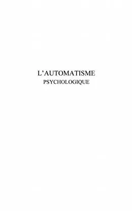 E-Book (pdf) L'automatisme psychologique von Janet Pierre