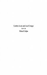 E-Book (pdf) LETTRE A UN AMI AU CONGO von 