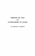 E-Book (pdf) THERAPIE DE CHOC ET AUTORITARISME EN RUSSIE von Michel Roche