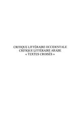 eBook (pdf) Critique litteraire occidentale critique de 