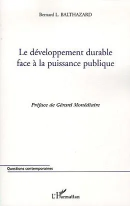 E-Book (pdf) Developpement durable face a la puissanc von Balthazard Bernard Louis