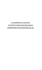 eBook (pdf) Audition du citoyen et motivation decisi de 