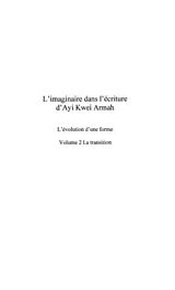 eBook (pdf) L'imaginaire dans l'ecriture d'Ayi Kwei Armah (Volume 2) de 